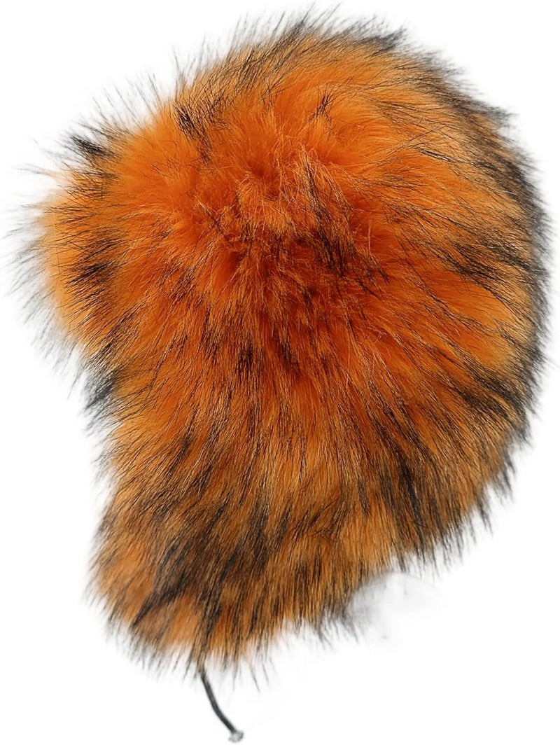 YFJNV Y2K Faux Fur Russian Hat, Soft, Warm Winter Trapper Hat with Earmuffs for Men and Women - Image 5